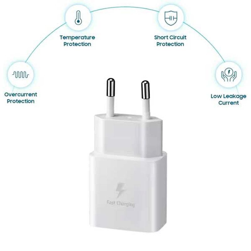 کلگی فست شارژ اصلی samsung ep-t1510 2a pd 15w type-c کلگی فست شارژ اصلی samsung ep-t1510 2a pd 15w type-c