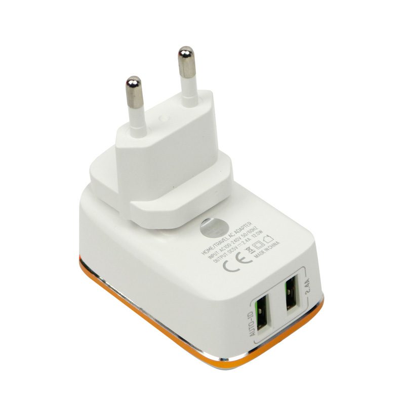 شارژر دیواری ldnio a2204 2port 2.4a 12w + کابل میکرو یو اس بی شارژر دیواری ldnio a2204 2port 2.4a 12w + کابل میکرو یو اس بی