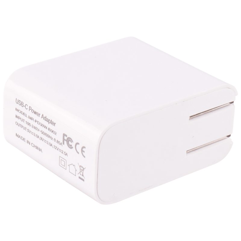 شارژر دیواری فست شارژ mr-pd30w-b001 3a 30w type-c + کابل تبدیل تایپ سی شارژر دیواری فست شارژ mr-pd30w-b001 3a 30w type-c + کابل تبدیل تایپ سی