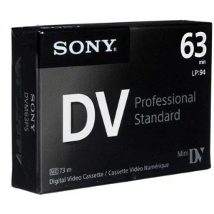 نوار کاست مینی دی وی سونی مدل پروفِشنال هندیکم و دوربین فیلمبرداری sony mini dv cam