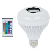 لامپ led اسپیکر دار بلوتوثی led music bulb 12w e27 + ریموت کنترل