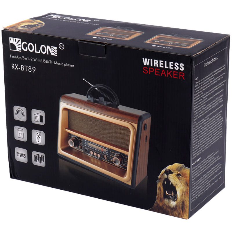 رادیو اسپیکر بلوتوثی رم و فلش خور golon rx-bt89 رادیو اسپیکر بلوتوثی رم و فلش خور golon rx-bt89