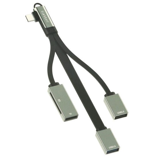 هاب و رم ریدر earldom et-hub18c type-c to usb3.0/usb2.0/sd/tf 4port