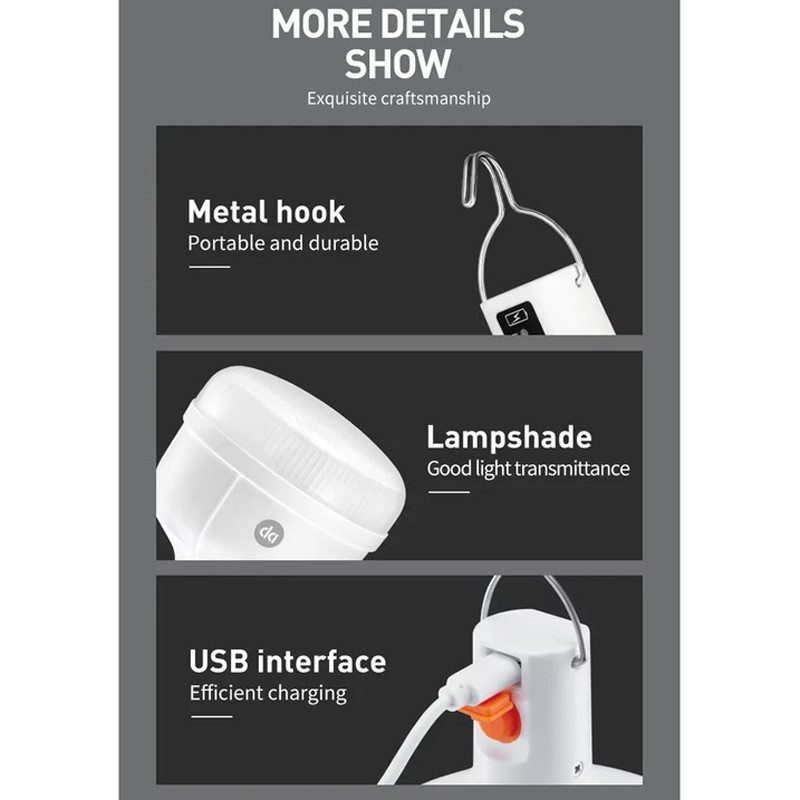 لامپ آویزدار شارژی dp.led light dp-7813c 38w لامپ آویزدار شارژی dp.led light dp-7813c 38w