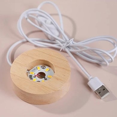 چراغ خواب گوی کریستال طرح چرخ و فلک 3d