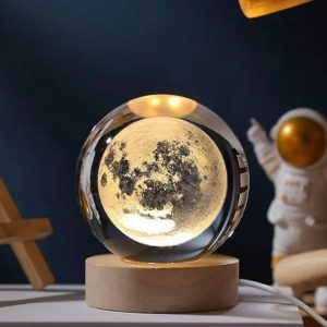 چراغ خواب گوی کریستالی طرح راه شیری 3d