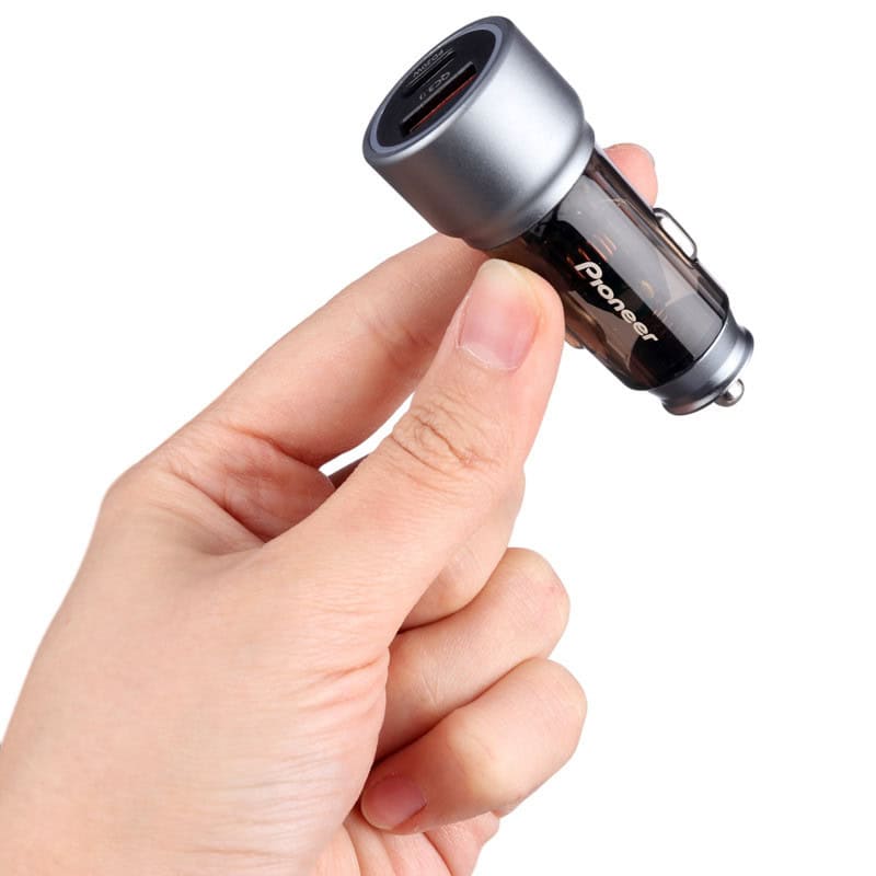 شارژر فندکی فست شارژ pioneer c8637 qc3.0 pd 3a 20w شارژر فندکی فست شارژ pioneer c8637 qc3.0 pd 3a 20w