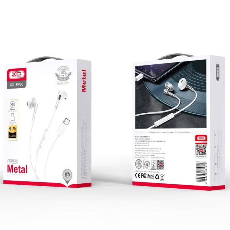 هندزفری تایپ سی ایکس او XO-EP60 هندزفری تایپ سی ایکس او XO-EP60