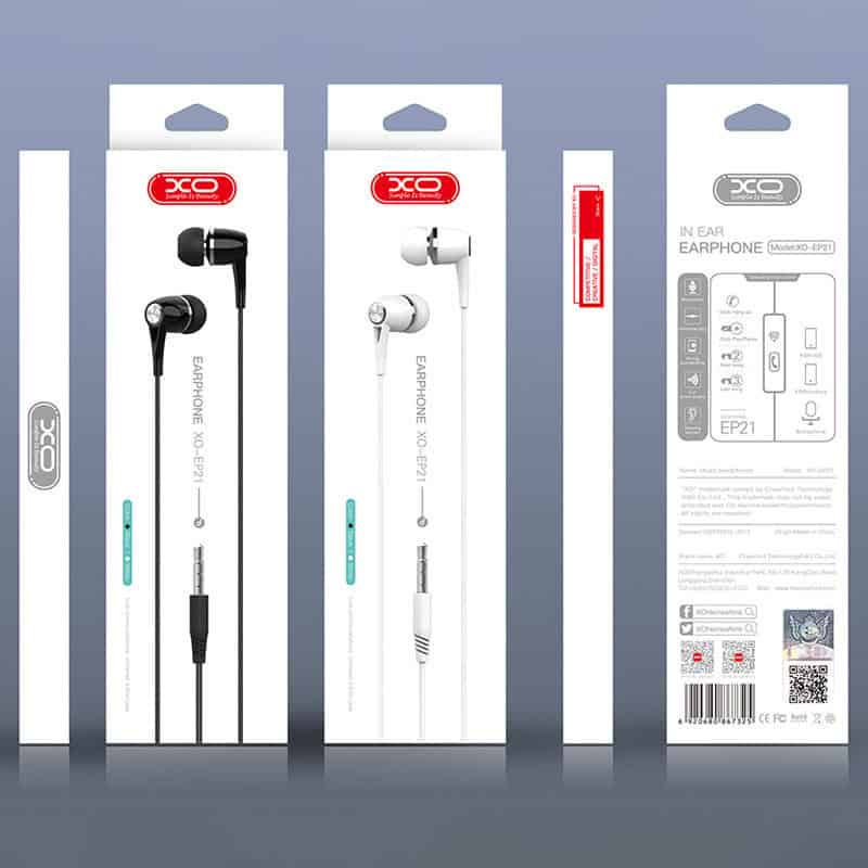 هندزفری سیمی ایکس او XO-EP21 هندزفری سیمی ایکس او XO-EP21