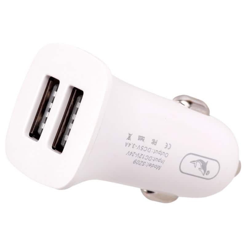 شارژر فندکی فست شارژ sky dolphin sz09t 3.4a 15w + کابل تایپ سی شارژر فندکی فست شارژ sky dolphin sz09t 3.4a 15w + کابل تایپ سی