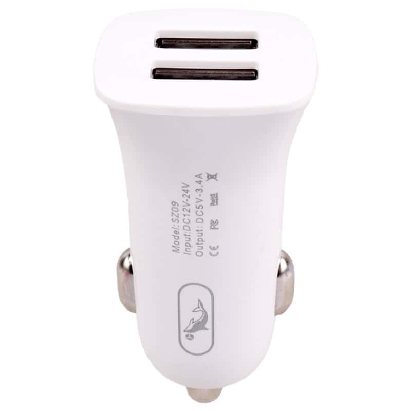 شارژر فندکی فست شارژ sky dolphin sz09t 3.4a 15w + کابل تایپ سی شارژر فندکی فست شارژ sky dolphin sz09t 3.4a 15w + کابل تایپ سی