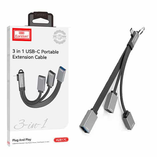 هاب 3 پورت Type-C ارلدام ET-HUB17C