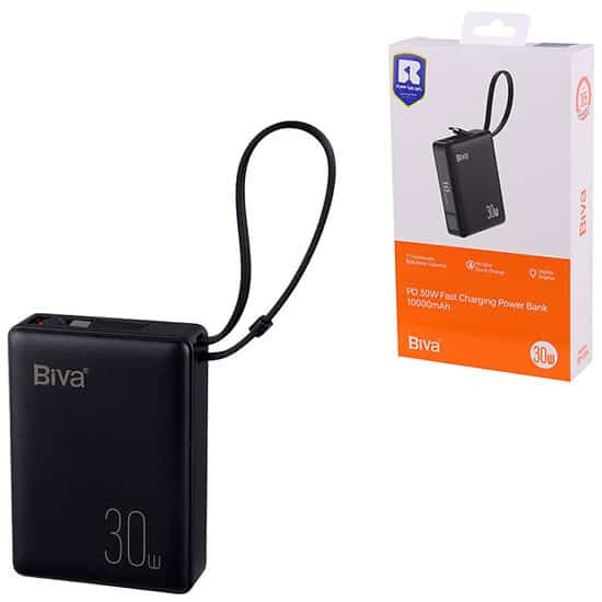 پاور بانک فست شارژ بیوا BP-024 PD 30W ظرفیت 10000 میلی آمپر ساعت
