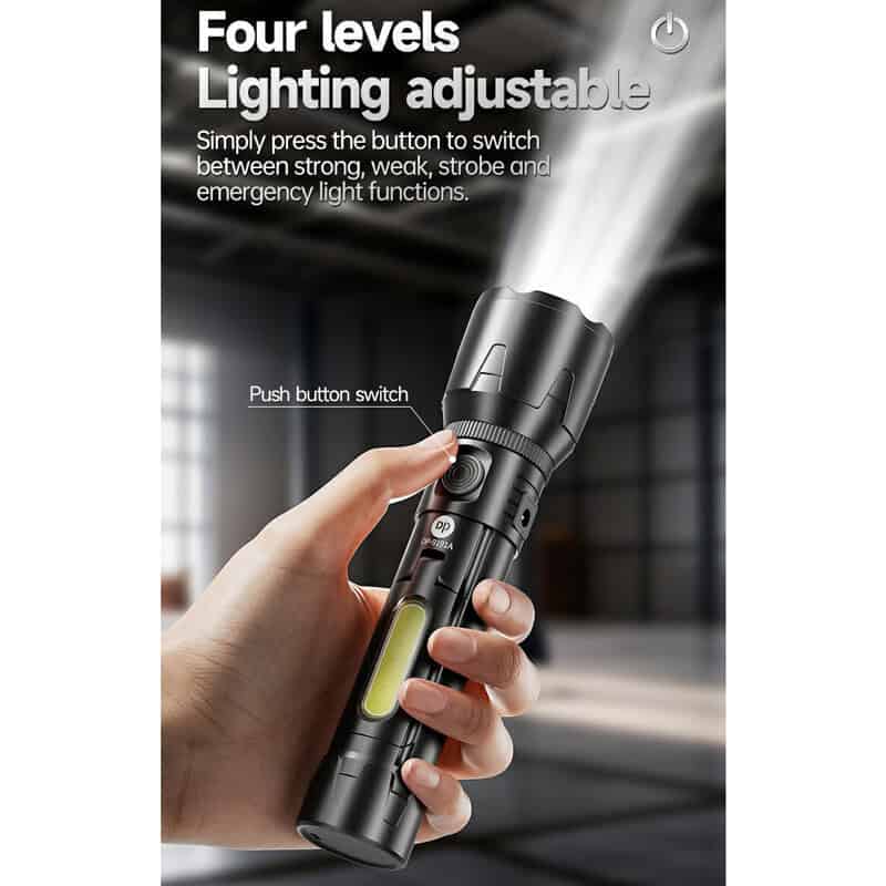 چراغ قوه شارژی DP.LED Light DP-9191A چراغ قوه شارژی DP.LED Light DP-9191A