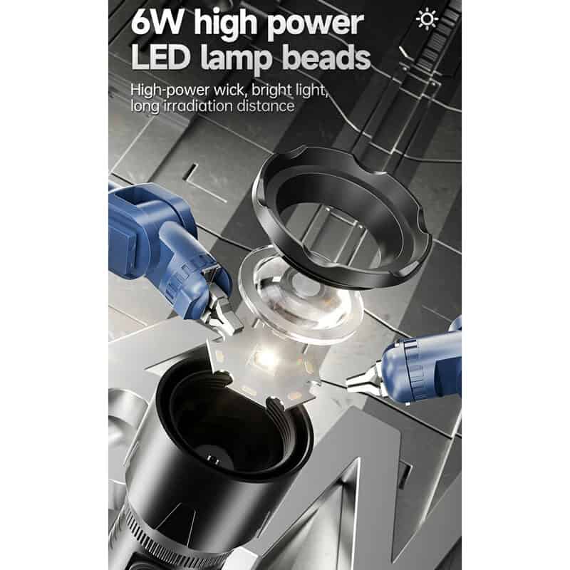 چراغ قوه شارژی DP.LED Light DP-9191A چراغ قوه شارژی DP.LED Light DP-9191A