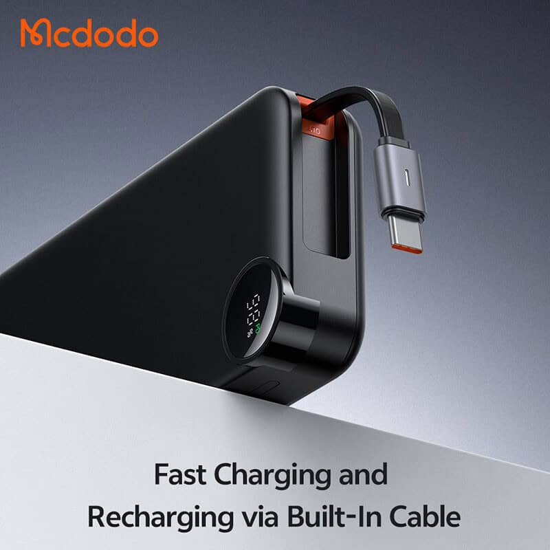 پاور بانک فست شارژ مک دودو MC-387 PD 30W ظرفیت 10000 میلی آمپر ساعت