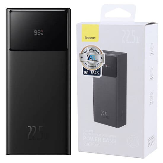 پاور بانک فست شارژ باسئوس Star-Lord PPXJ08010 PD 22.5W ظرفیت 30000 میلی آمپر ساعت