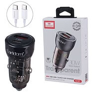 شارژر فندکی فست شارژ Earldom ES-CC31 3A PD 30W + کابل تایپ سی