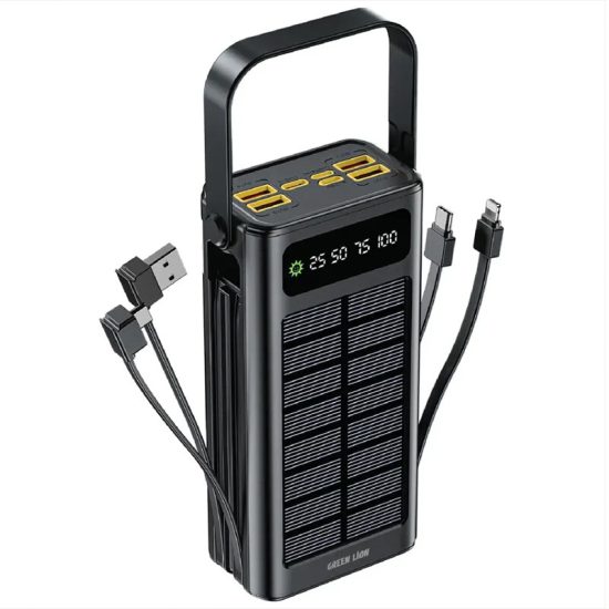 پاور بانک خورشیدی فست شارژ گرین لاین Solar X GLPX49 QC3.0 PD 22.5W ظرفیت 30000 میلی آمپر ساعت