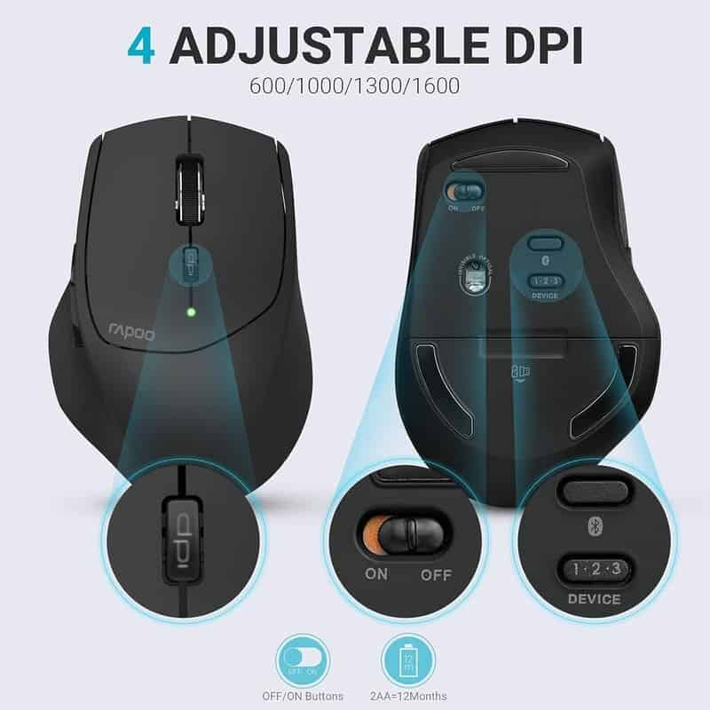 موس بی سیم رپو MT550
