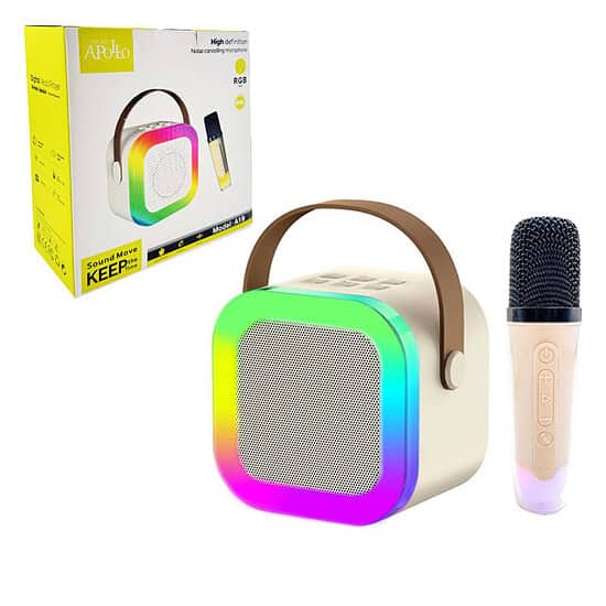 اسپیکر بلوتوثی آپولو A19 RGB + میکروفون