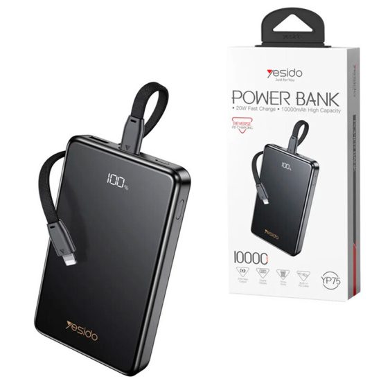 پاور بانک فست شارژ یسیدو YP75 PD 22.5W ظرفیت 10000 میلی آمپر ساعت