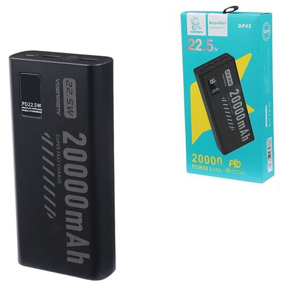 پاور بانک فست شارژ دنمن DP45 PD 20W ظرفیت 20000 میلی آمپر ساعت