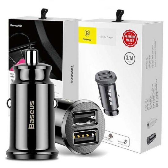 شارژر فندکی Baseus Grain CCALL-ML 3.1A