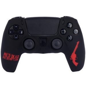 روکش دسته بازی PS5 طرح Red Dead Redemption مشکی قرمز