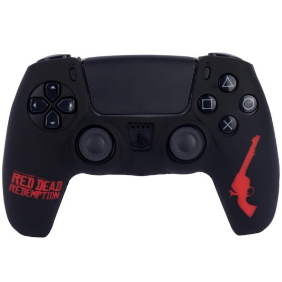 روکش دسته بازی PS5 طرح Red Dead Redemption مشکی قرمز