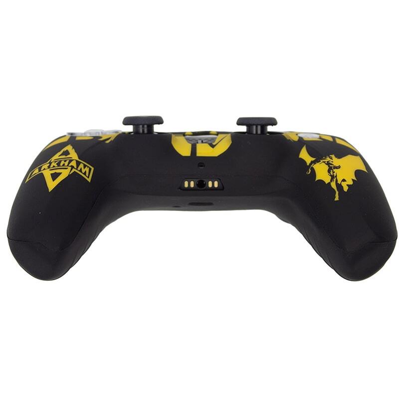 روکش دسته بازی PS5 طرح Batman Arkham زمینه مشکی زرد