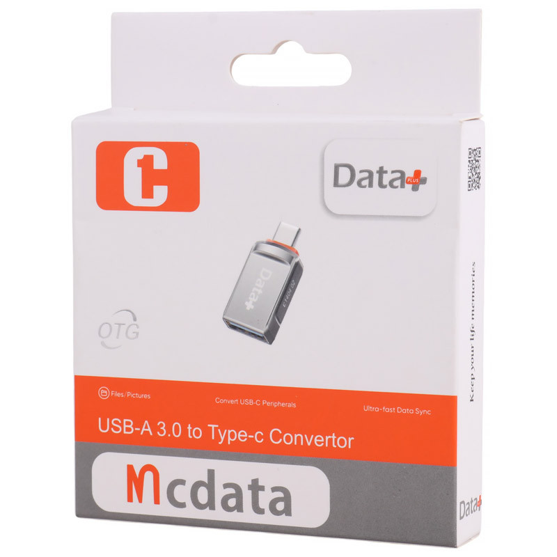تبدیل USB OTG به تایپ سی دیتا پلاس Mcdata C1