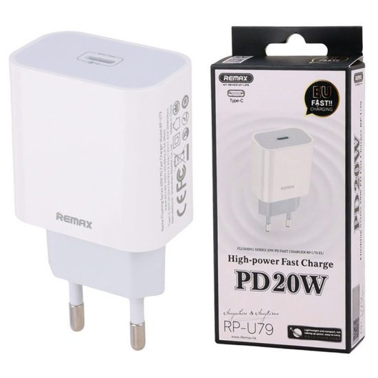 شارژر دیواری 20 وات ریمکس RP-U79 PD 3A