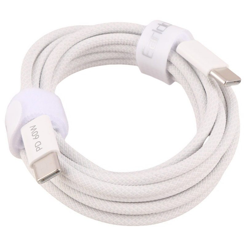 کابل دو سر تایپ سی فست شارژ 60 وات ارلدام EC-190C-C طول 2 متر