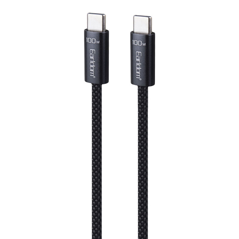 کابل دو سر تایپ سی فست شارژ 100 وات ارلدام EC-201C-C طول 1 متر