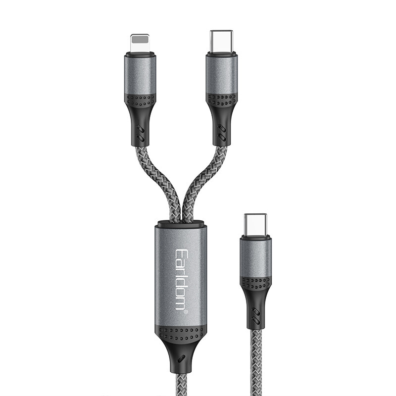 کابل دو سر فست شارژ 60 وات ارلدام EC-IC04 طول 1.2 متر