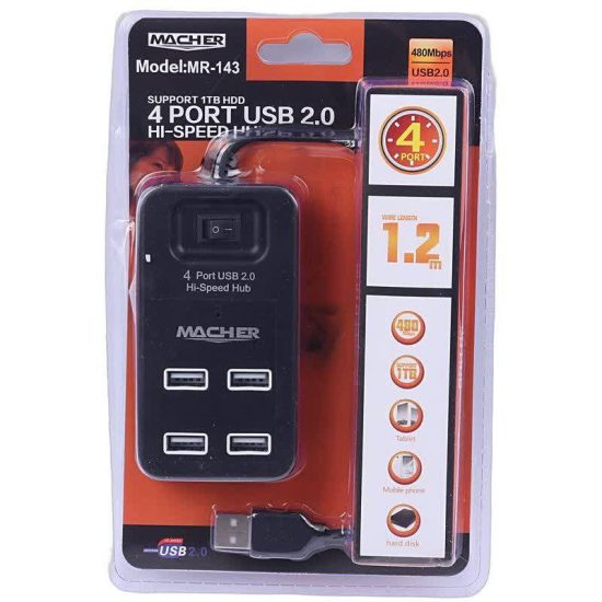 هاب 4 پورت USB مچر MR-143