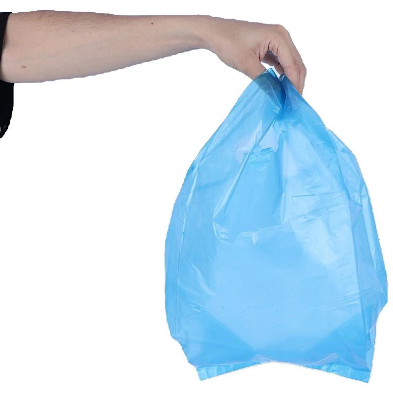 نایلون دسته دار شفاف آبی سایز 55*45 سانتی متر بسته 1 کیلویی