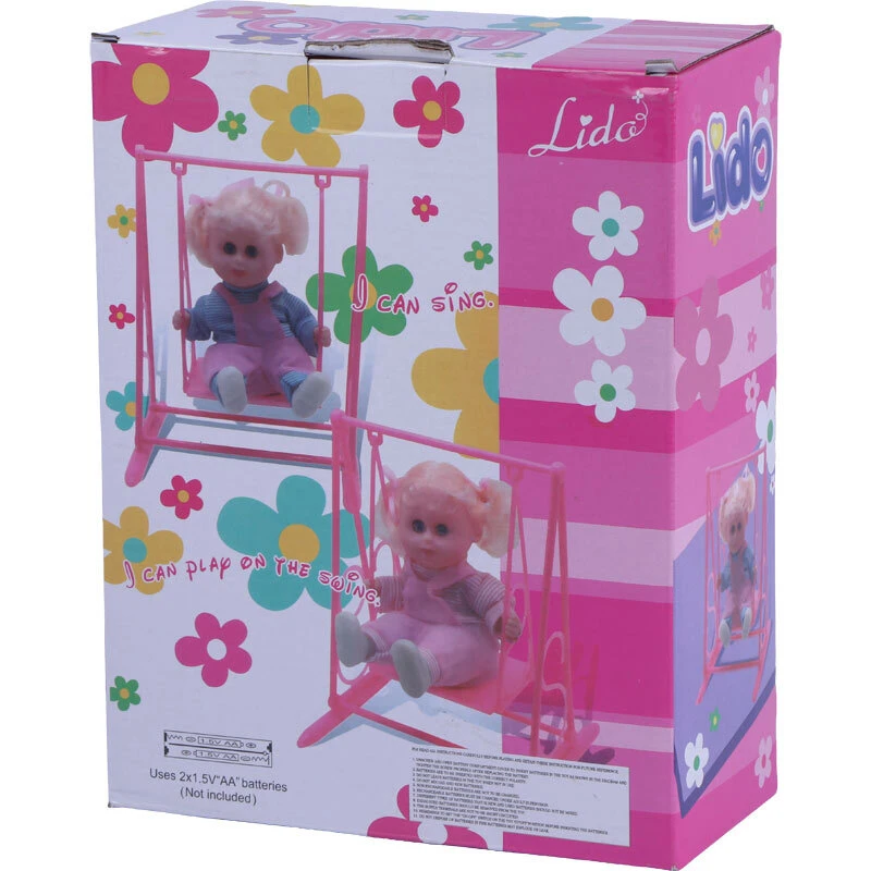 اسباب بازی عروسک تاب سوار موزیکال جعبه ای Lido NO.3322 کد 301304