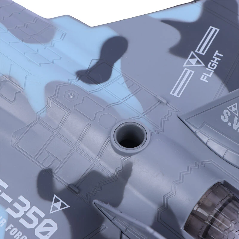 هواپیما جنگنده اسباب بازی کنترلی شارژی موزیکال دودزا Zi Di Toys F-350 Military کد 301383