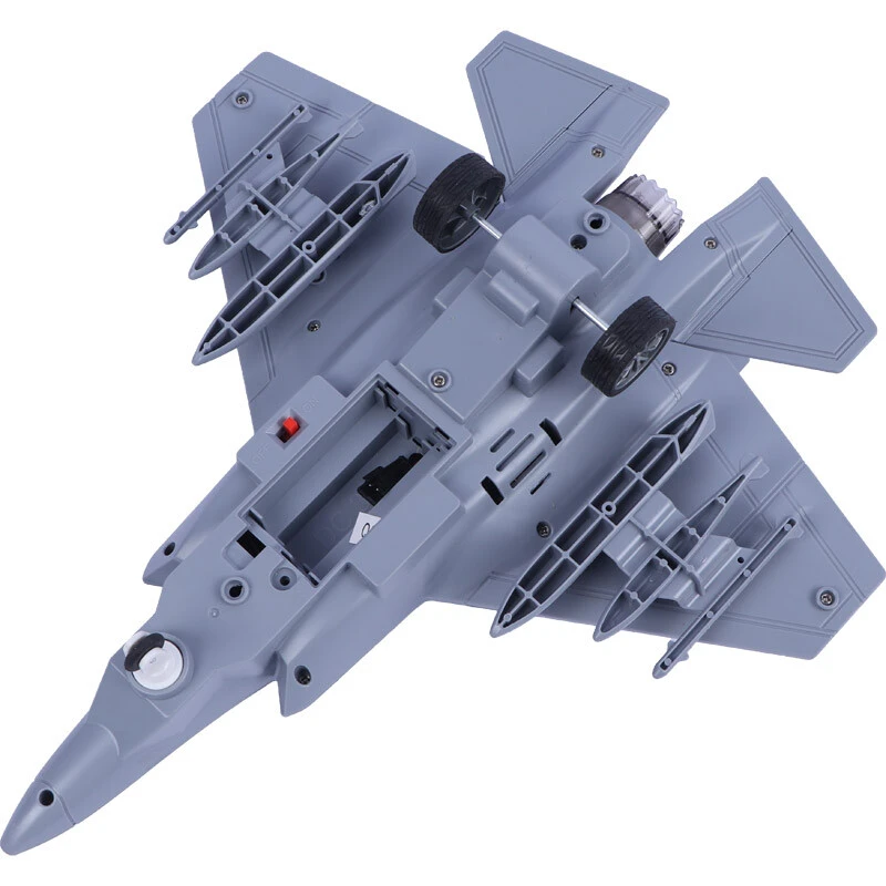 هواپیما جنگنده اسباب بازی کنترلی شارژی موزیکال دودزا Zi Di Toys F-350 Military کد 301383