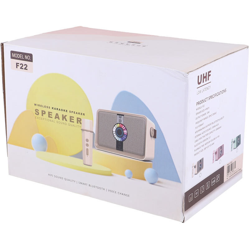اسپیکر بلوتوثی UHF F22 + میکروفون
