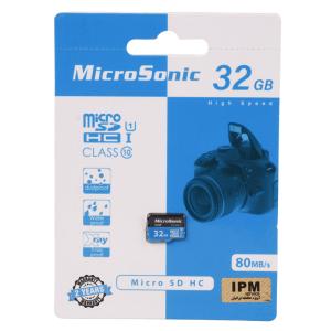 رم میکرو 32 گیگ میکروسونیک MicroSonic 533X U1 C10 80MB/s