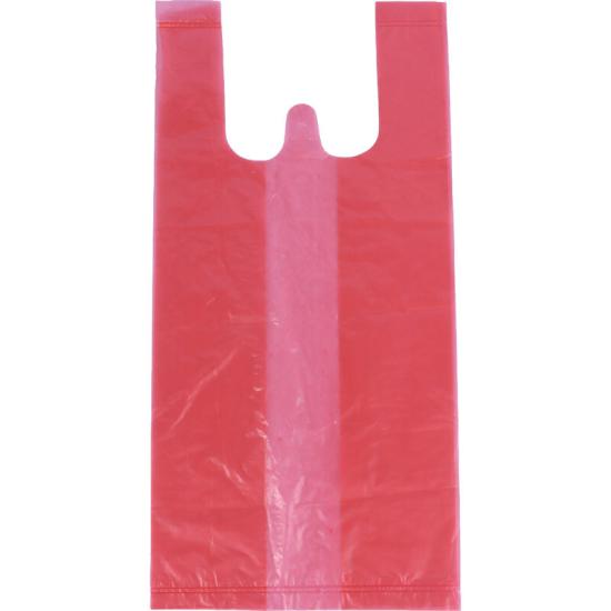 نایلون دسته دار شفاف قرمز سایز 40*30 سانتی متر بسته 1 کیلویی