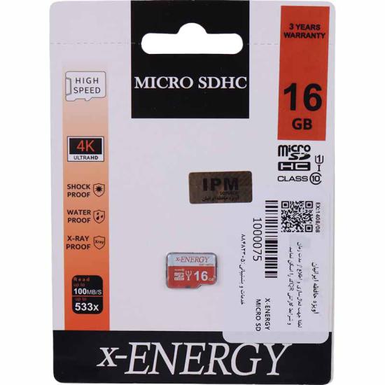 رم میکرو 16 گیگ ایکس انرژی Prime 533X U1 A1 C10 80MB/s