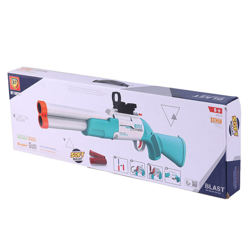 تفنگ دو لوله اسباب بازی پوکه پران Banar Toys BT6022