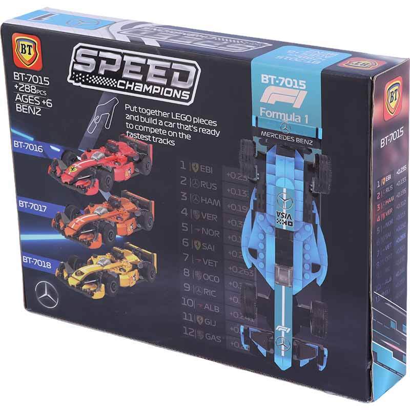 لگو ماشین فرمول یک 288 تکه بی تی NO.BT7015