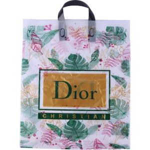 نایلون دسته دار دسته تقویتی طرح Dior سایز 45*40 سانتی متر بسته 1 کیلویی