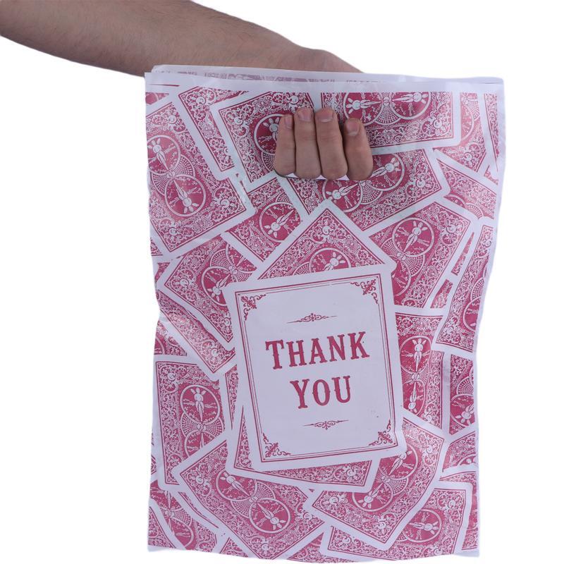 نایلون دسته دار دسته تقویتی طرح Thank You سایز 40*30 سانتی متر بسته 1 کیلویی
