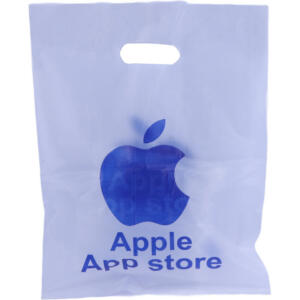 نایلون دسته دار طرح Apple سایز 40*30 سانتی متر بسته 1 کیلویی کد 2
